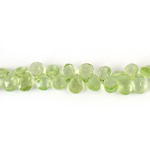 Pierre de péridot naturelle de taille libre Foret à facettes Strand Cut Pierres précieuses en vrac en forme de poire Fournisseur Acheter en ligne au prix de gros - Product Image 3