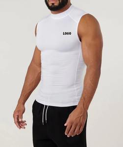Camiseta de Compresión Deportiva para Hombre, Personalizada al por Mayor, Transpirable, Ajustada, de Poliéster, para Gimnasio - Product Image 3