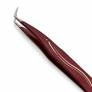 Pince à épiler professionnelle à pointe fine pour extensions de cils, en acier inoxydable, pince à isolation de précision pour cils - Product Image 5