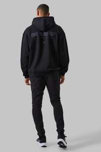 Sweat à capuche actif surdimensionné personnalisé pour hommes basique en coton mélangé avec motif solide nouveau design prix d'usine sweats à capuche en gros - Product Image 2