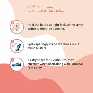Footvital Spray Neutralizador de Olores para Adultos, Fórmula para Calcetines, Zapatos y Calzado, Desodorante con Aceite de Árbol de Té y Limoncillo, Combate y Elimina el Mal Olor - Product Image 6