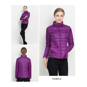 Chaqueta Acolchada de Poliéster para Mujer al por Mayor |   Abrigo de Invierno con Cierre de Cremallera |   Fabricante OEM ODM - Product Image 3