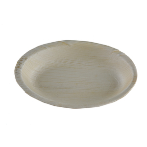 Assiette biodégradable écologique Assiettes rondes jetables en feuille de palmier Ensemble de vaisselle au prix de gros - Product Image 1