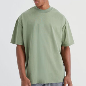 La mejor camiseta Premium de moda de verano para hombre, Camiseta lisa de alta calidad con hombros caídos, fabricación de Pakistán, camiseta hecha a medida - Product Image 1