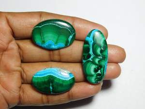 3pcs Natural Azurite Malachite Lot Gemstone Top Quality Cabochons Loose Precious Jewelry 129 Cts - Product Image 6