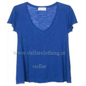 Factory Price Wholesale Sale 100% Pure Cotton Blend Breathable Round Neck Short Sleeve Luxury Women's Regular Fit T-<b>shirt</b> - Product Image 2