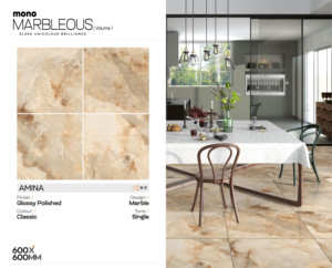 600x600มม. หินเคลือบเงากระเบื้องเคลือบเงา Amina-มันวาว AAA + เกรด2x2ฟุตกระเบื้องผนังและพื้น - Product Image 2