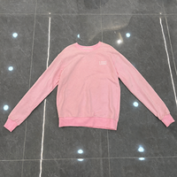 Sweat-shirt rose personnalisé à col rond pour homme, imprimé graphique au dos, coupe oversize, streetwear, lourd, fournisseurs, fabricants, vente en gros