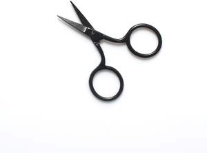 Couleur noire enduit en acier inoxydable Mini dame ciseaux ciseaux à broder 2.5 "ciseaux personnalisés bricolage aiguille cisailles de travail Tijeras - Product Image 3