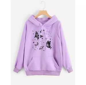 Sudadera con Capucha y Estampado de Mariposa con Diseño Personalizado, Unisex, para Mujer, de Alta Calidad, Manga Larga, Estilo Urbano, Sudadera de Forro Polar, Conjuntos Deportivos - Product Image 6
