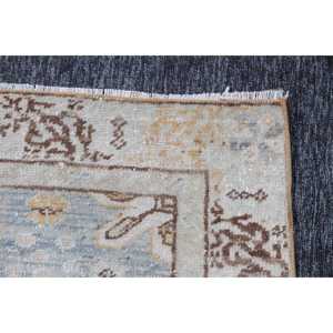 Turkish Vintage Rug, 3.9x6.1 ft Rug Rug, <b>Yellow</b> Brown Geometric Rug - Product Image 5