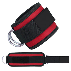 Correas de tobillo acolchadas para máquinas de cables, doble anillo en D, puños de tobillo para ejercicios de gimnasio, extensiones de pierna de reembolso - Product Image 1