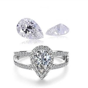 เพชรธรรมชาติทรงลูกแพร์ ได้รับการรับรองจาก GIA ความสะอาดระดับ VVS-EF สีธรรมชาติ 100% เพชรเม็ดเดี่ยวแบบหลวมสำหรับทำเครื่องประดับ - Product Image 3