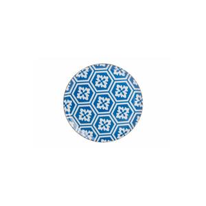 จานเสิร์ฟพอร์ซเลนสีน้ำเงินลายโมร็อกโกทันสมัยขนาด 28 ซม. - Product Image 1