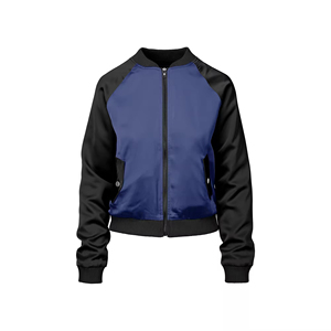 Chaqueta Bomber Clásica para Mujer, Cierre de Cremallera Resistente, Chaqueta de Moda para Todas las Temporadas y Atuendos Diarios. - Product Image 1