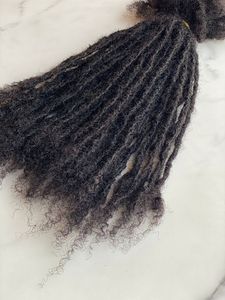 100% Extensions Afro Kinky Dreadlock faites à la main avec des cheveux indiens de qualité supérieure - Product Image 5