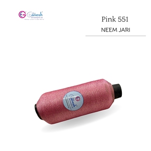 Pink Colour 180D Neem Jari Metallic Flora Jari Embroidery <b>Yarn</b> High Tenacity Lurex <b>Polyester</b> for Hand Knitting - Product Image 2