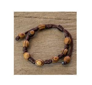 Pulsera de madera Natural sin terminar para mujer, brazalete de diseñador, ropa de fiesta para mujer, fabricado en la India - Product Image 3