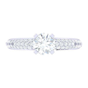 Anillos de Plata de Ley 925 de Primera Calidad para Mujer, Chapados en Rodio con Diamantes o Circonitas, Diseño Numérico, Joyería para Hombre - Product Image 3