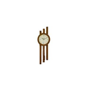 Horloge murale à face unique en bois élégante et moderne, faite à la main, style antique, affichage silencieux d'aiguille, décoration d'intérieur - Product Image 1