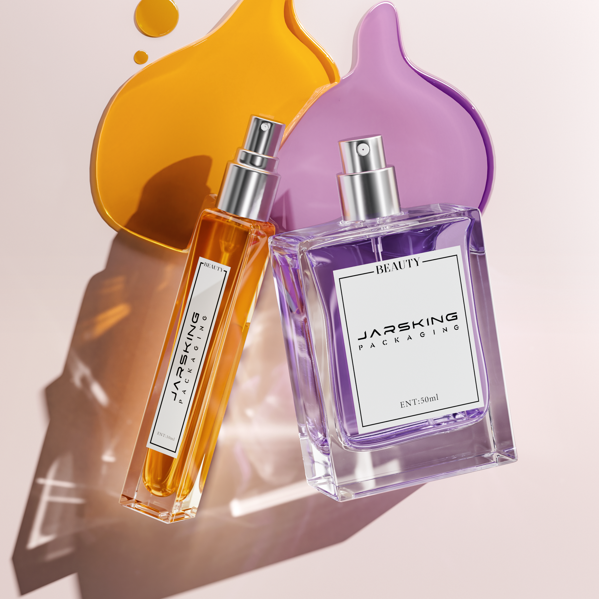 Ensemble en verre de bouteille de jet
