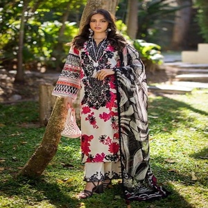 Trajes de fantasía para mujer paquistaní Salwar Kameez, traje étnico pesado Punjabi, costura disponible, venta al por mayor, trajes elegantes para césped - Product Image 1