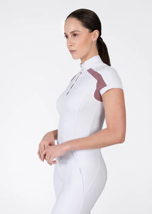Chemise d'équitation pour femme en tissu doux au toucher, conçue pour un confort, une flexibilité et une apparence élégante pour la compétition. - Product Image 3