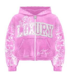 Sudadera con capucha de lujo para hombre, de algodón grueso, con cremallera, corte regular, estampado personalizado, doble capa, para invierno, venta al por mayor - Product Image 1