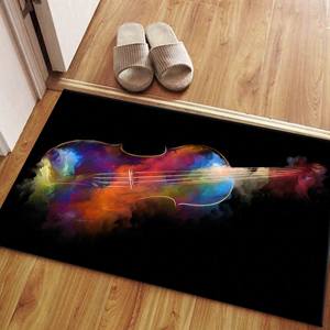 Alfombra colorida para violín, alfombras abstractas con diseño de violín, alfombras de regalo para violinistas, alfombra para sala de música, alfombra suave no tejida - Product Image 5
