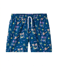 Short de bain homme en polyester 140 GSM haute qualité, imprimé graphique néon, logo personnalisé par sublimation, vêtements de plage - Product Image 6