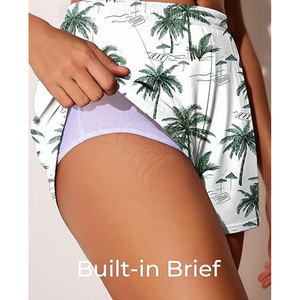 Conjunto de Dos Piezas de Top y Shorts de Baño, Diseño Elegante, Tela de Secado Rápido para Deportes Acuáticos, Top y Short de Baño para Mujer - Product Image 5