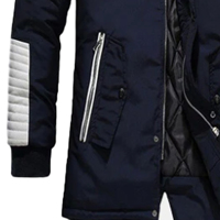 Manteau coupe-vent confortable et élégant en Cordura, imperméable, avec fermeture éclair, polyvalent, long, respirant, pour activités hivernales, décontracté