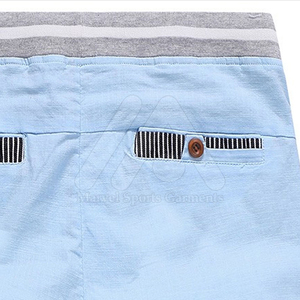 Best Selling Men's Casual Mid Waist Canvas Polyester/Cotton Drawstring Closure Shorts Quick Dry Breathable Customizable Logo - Product Image 4