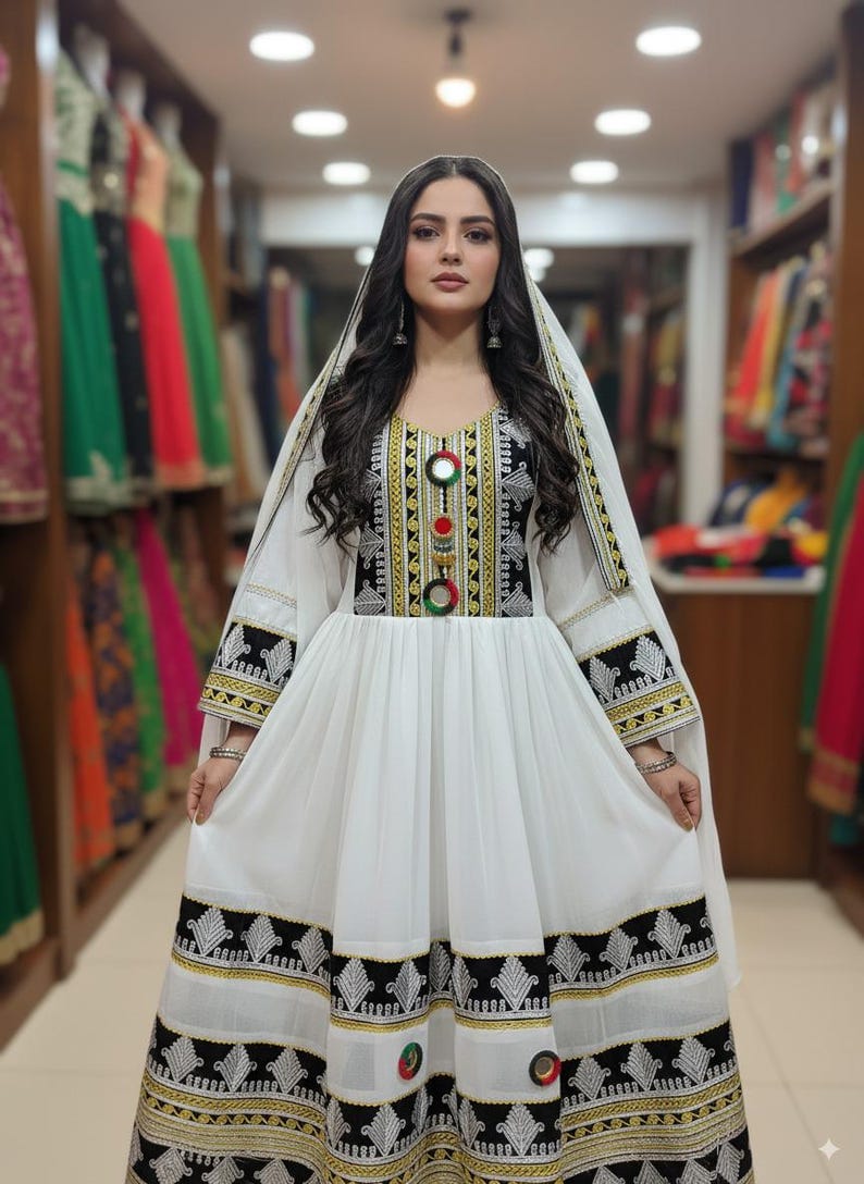 chinese dress ladies Afghani Dress  saneens.com