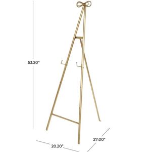 Vàng Sang Trọng Tripod <span class=keywords><strong>Easel</strong></span> Đứng Hiển Thị Đơn Lập Có Thể Điều Chỉnh Cho Văn Phòng Nhà Trường Sàn Và Bàn Trang Trí Nội Thất Hình Ảnh Chủ - Product Image 3