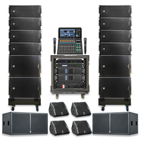 Haut-parleur Line Array passif double 10 pouces LS3 (8+4+4+2sub) LA210/LA118B 700W/500W Mono XLR/Speakon Boîtier en bois Aimant en ferrite