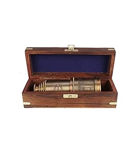 Télescope en laiton de catégorie vintage avec finition rustique pour les laboratoires de sciences nautiques à des fins éducatives Télescope en laiton - Product Image 5