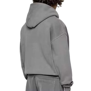 เสื้อฮู้ดซิปผู้ชาย ผ้าฝ้าย 100% สไตล์สตรีทแวร์  โลโก้ปรับแต่งได้ บริการ OEM ผลิตในปากีสถาน ทรงปกติสำหรับฤดูหนาว - Product Image 5