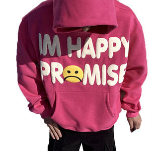 Sweat à capuche bouffant 3d lourd Hip Hop de haute qualité sweat à capuche d'impression bouffante surdimensionné impression de mousse de lettre personnalisée pour hommes à capuche - Product Image 6