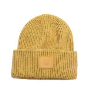 Fashion Wholesale Unisex Acrylic Jacquard Beanie Hat Custom Design Embroidery Logo Solid Color Warm Winter Custom Size - Product Image 3