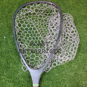 ตาข่ายซิลิโคนพับได้79.5ซม. ตาข่ายประมงพร้อมสวิตช์ล็อกสายพานคลิปหนีบเข็มขัด N02ตกปลาเทราต์ - Product Image 1