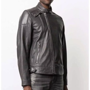 Motorbike Padded Leather Panel Fashionable Work Motorbike Leather Jacket - Product Image 4