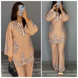 เซ็ตสายผ้าฝ้ายสำหรับใส่ทำงานปกติชุดสายไฟขนาดเล็กสำหรับสตรีชุดสายสำหรับส่งออกสินค้าขายดีที่สุดพิมพ์ลายฤดูร้อนพิเศษ - Product Image 2