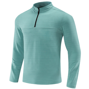 Sweat-Shirt de Sport pour hommes, vente en gros, 1/4, Sweat-Shirt à manches longues avec fermeture éclair pour hommes, Sport avec personnalisation - Product Image 1