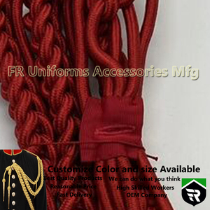 Màu Đỏ Lụa Aiguillette Cho Nhà Dệt May Sử Dụng Sợi Xoắn Và Lời Khuyên Tráng Cán Viên Dòng Không Khí Dây - Product Image 5