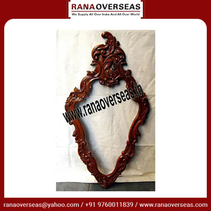 Marco de espejo de madera tallado a mano tradicional, para decoración de Hotel, restaurante, oficina y hogar - Product Image 5