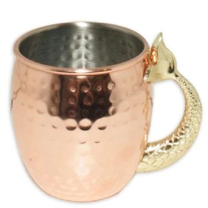 Mug à Moscow Mule en cuivre pur, finition cuivre, pour bar, décoration de table d'hôtel, tasse de service - Product Image 3