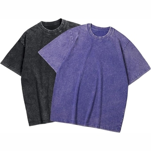 เสื้อยืดสำหรับผู้ชายผ้าฝ้ายบ็อกซี่เฮฟวี่เวทซักได้ - Product Image 6