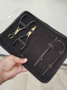 Kit de Herramientas Premium para Extensiones de Cabello con Pinzas y Ganchos Chapados en Oro, Set Profesional para Salón de Belleza - Product Image 2