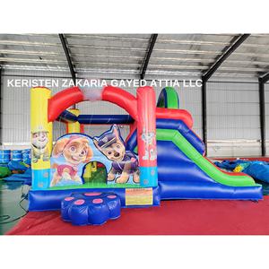 Castillo inflable de PVC de calidad comercial con tobogán de perro de dibujos animados para alquiler en fiestas infantiles y parques de juegos. - Product Image 6